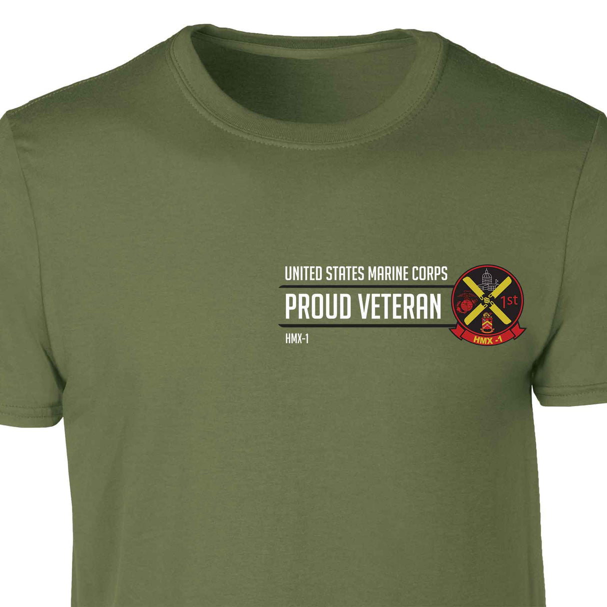 HMX 1 Proud Veteran Patch Graphic T-shirt - SGT GRIT