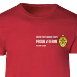 MCB Camp Lejeune Proud Veteran Patch Graphic T-shirt - SGT GRIT