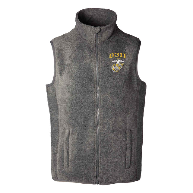 Marine Corps MOS Embroidered Fleece Vest - SGT GRIT