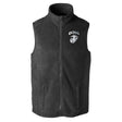 Marine Corps MOS Embroidered Fleece Vest - Black with Gray - SGT GRIT