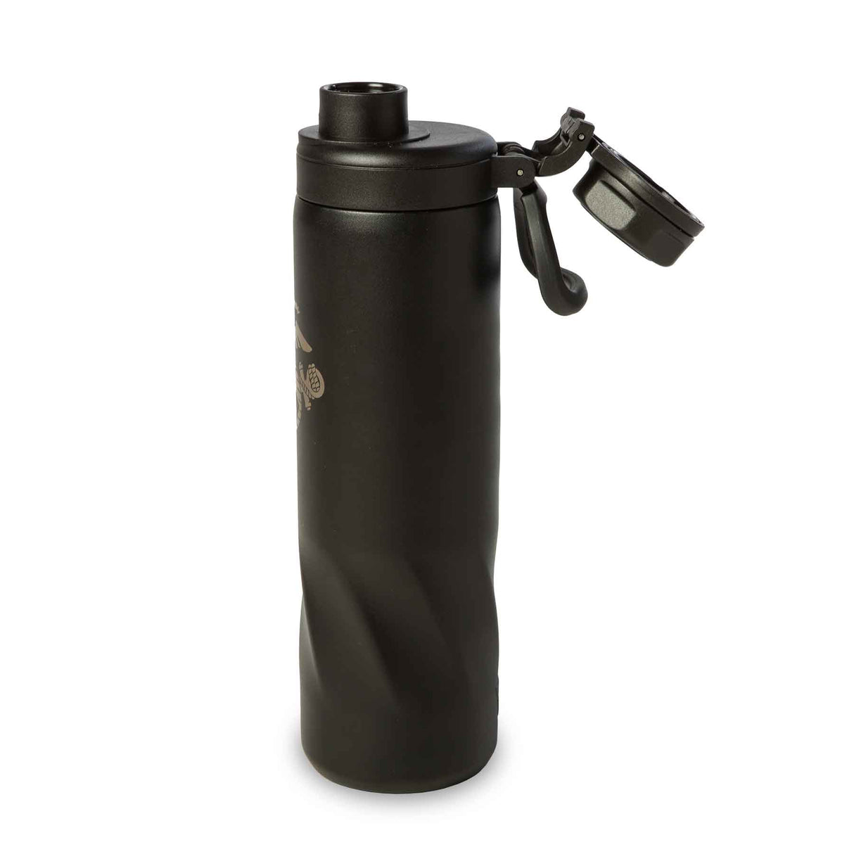 USMC Black Stainless Steel Water Bottle - SGT GRIT