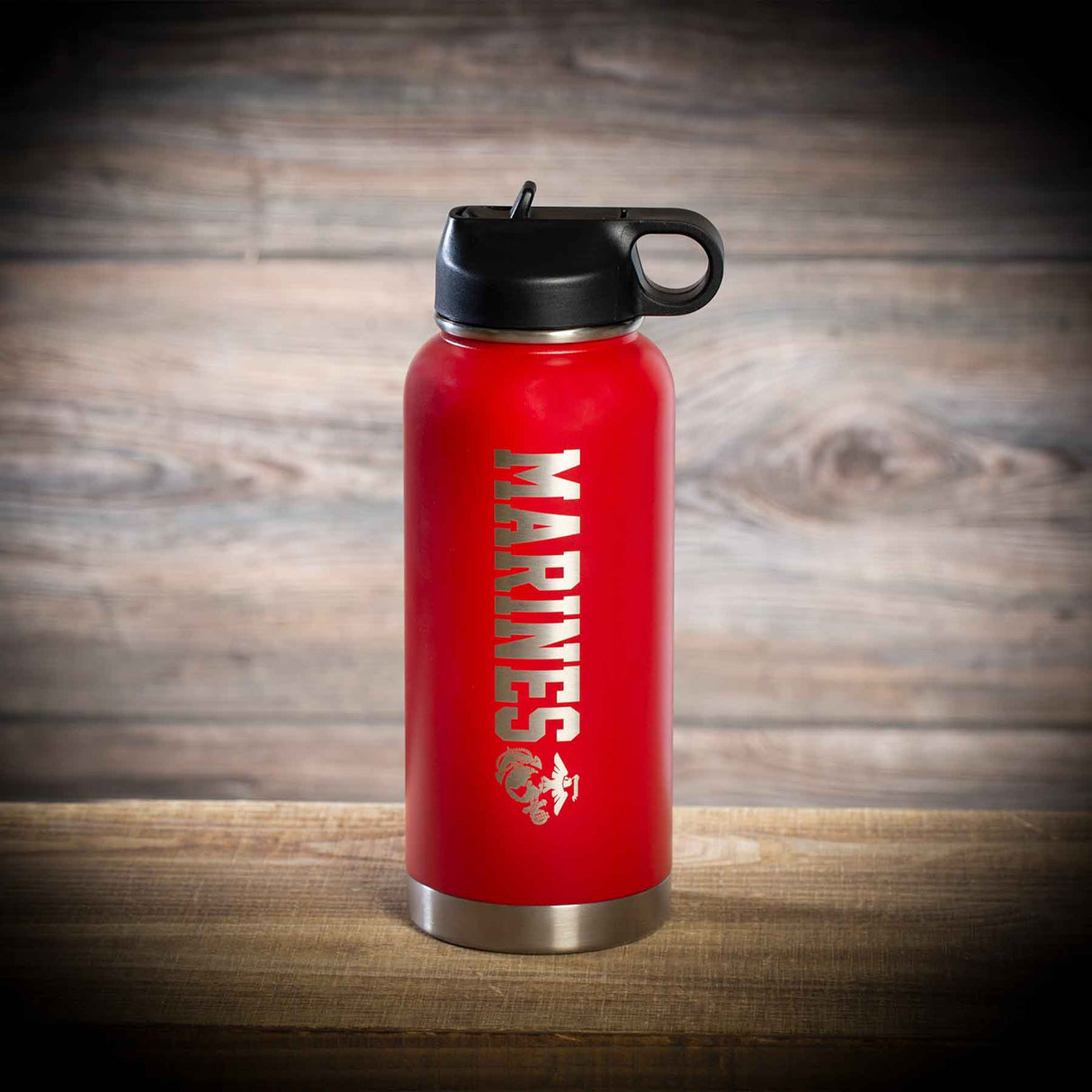 Marines Red Stainless Water Bottle - SGT GRIT