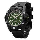 ProTek USMC Automatic Dive Watch, black with green - SGT GRIT