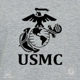 Women's V-Neck Left Chest USMC Eagle, Globe and Anchor T-shirt - SGT GRIT