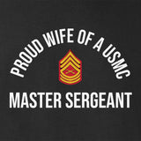 Wife of a Marine T-shirt - Choose Your USMC Rank - SGT GRIT