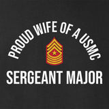 Wife of a Marine T-shirt - Choose Your USMC Rank - SGT GRIT