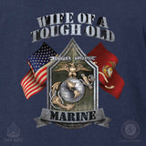 USMC 'Wife of a Tough Old Marine' T-shirt 100% Cotton - SGT GRIT