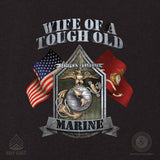 USMC 'Wife of a Tough Old Marine' T-shirt 100% Cotton - SGT GRIT