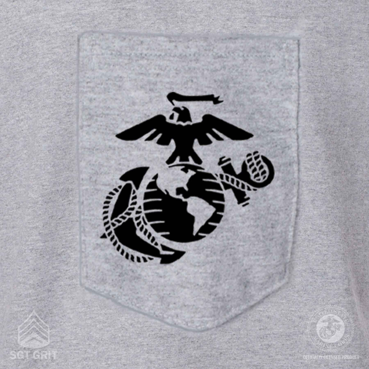 EGA Old Corps Back With Front Pocket T-shirt - SGT GRIT