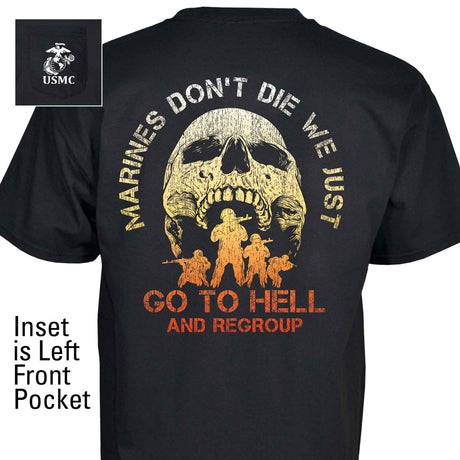 Marines Don't Die Pocket T-Shirt - SGT GRIT