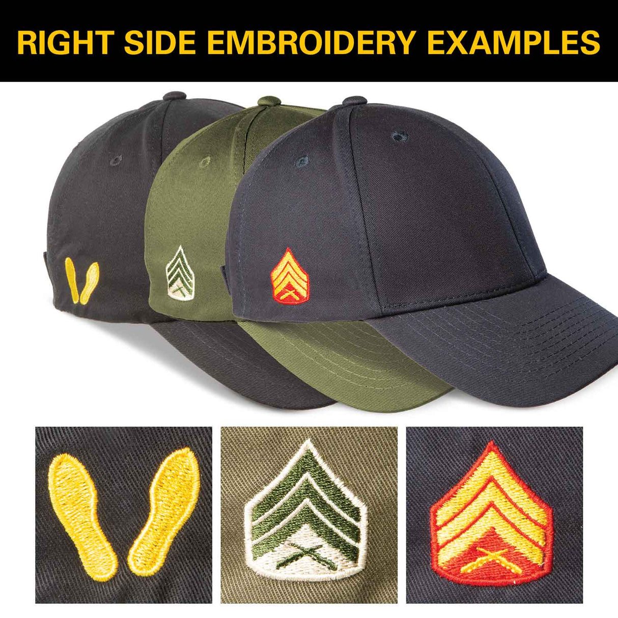 Eagle, Globe, and Anchor USMC Hat- OD Green - SGT GRIT