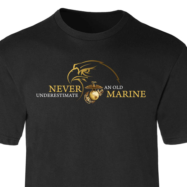 USMC 'Never Underestimate an Old Marine' T-shirt - SGT GRIT