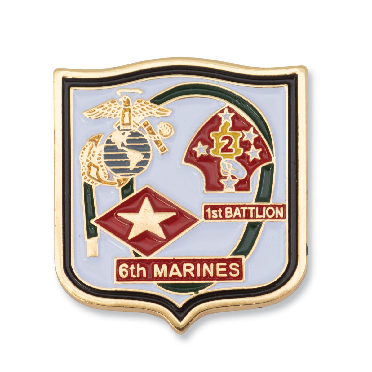 6th Marines Patch – Plastic Backing/Sew On - Squadron Nostalgia
