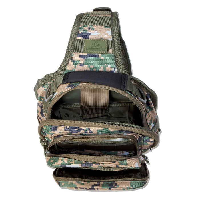 BraveHawk OUTDOORS Tactical Sling Crossbody Bag, 800D Military