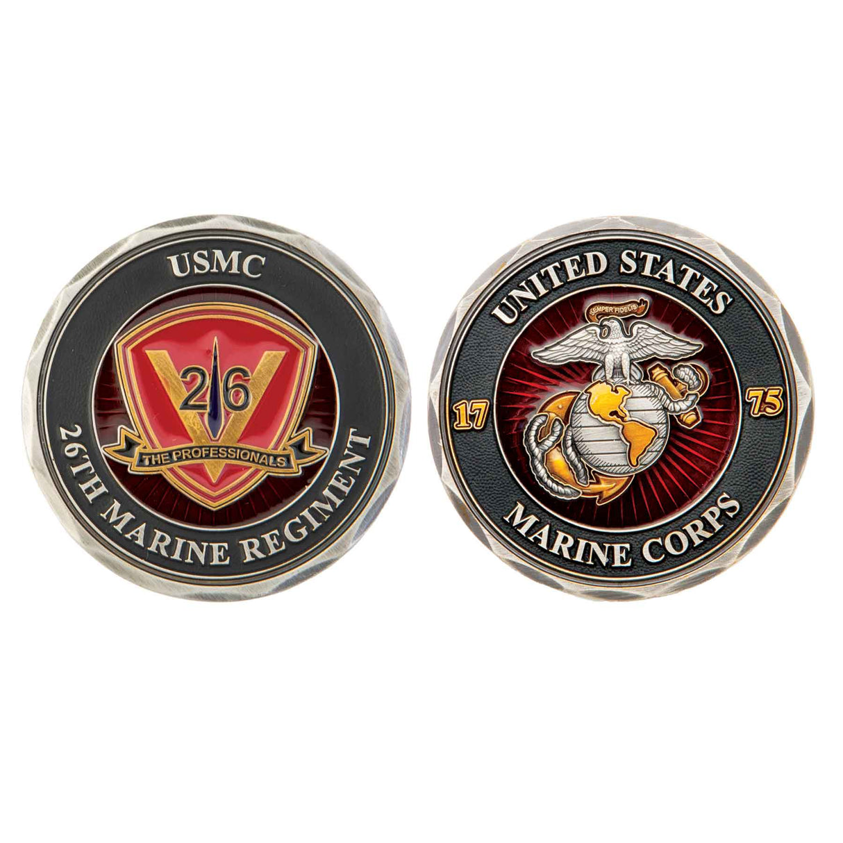 26th Marines Regimental Challenge Coin - SGT GRIT