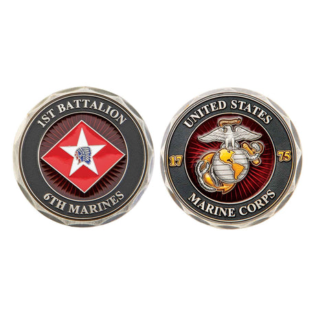 1st Battalion 6th Marines Challenge Coin - SGT GRIT