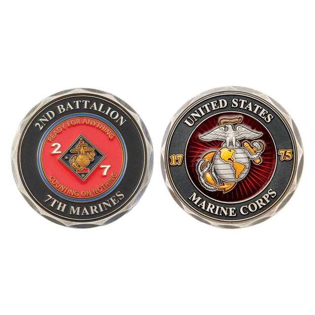 2nd Battalion 7th Marines  Challenge Coin - SGT GRIT