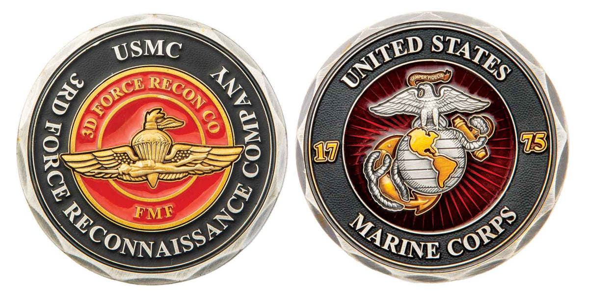 3rd Force Recon FMF Challenge Coin — SGT GRIT