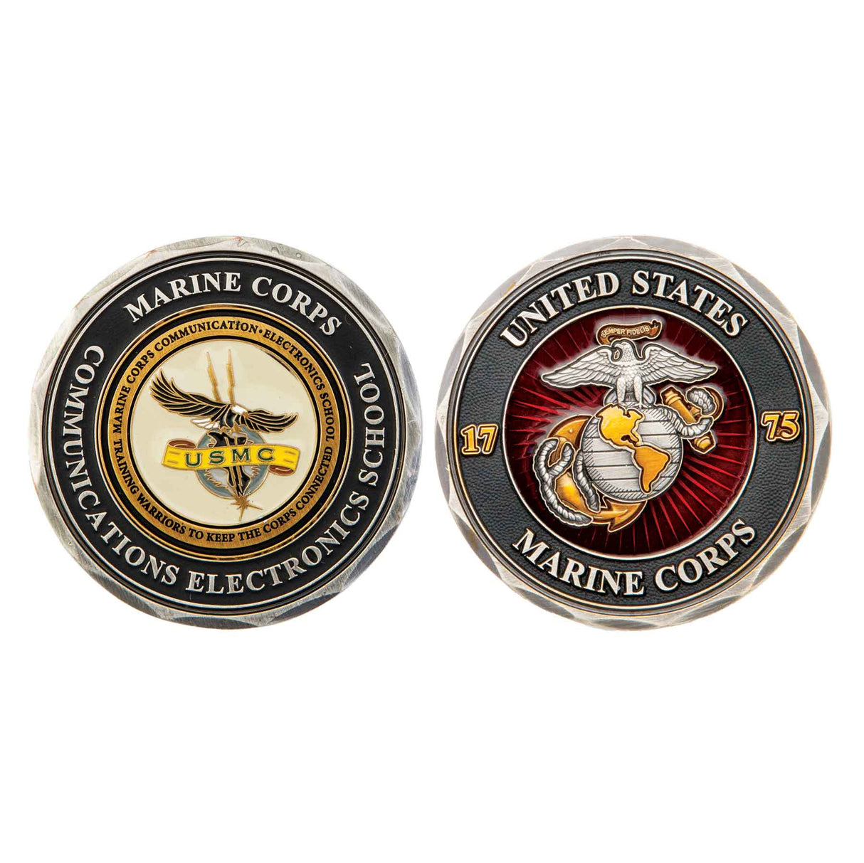 MCCES (Marine Corps Communications Electronics School) Challenge Coin - SGT GRIT