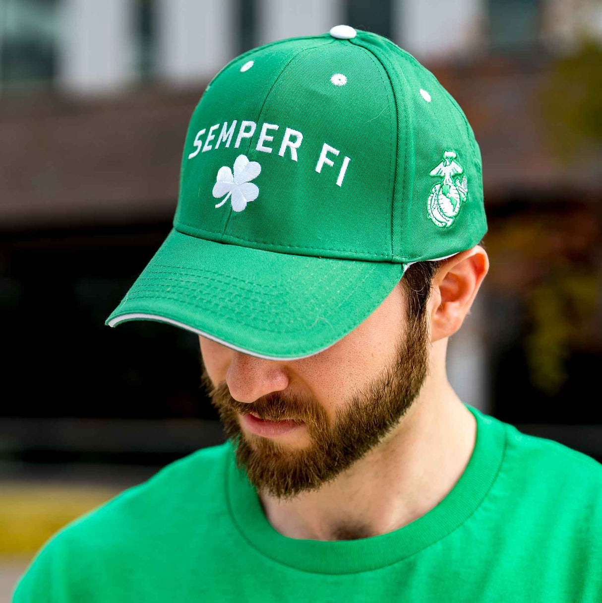 Semper Fi Shamrock Hat- Green - SGT GRIT