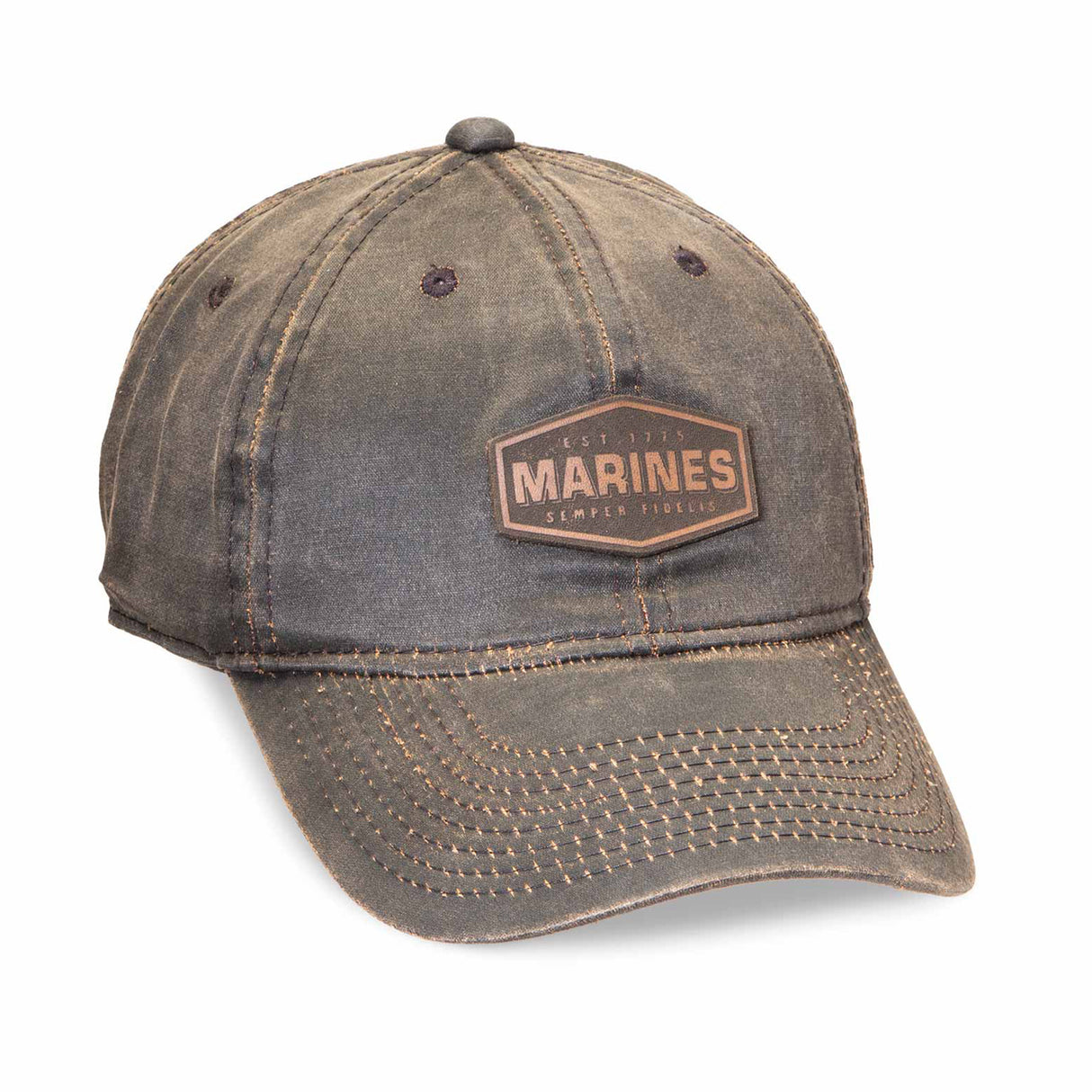 Marines Leather Patch Hat - SGT GRIT