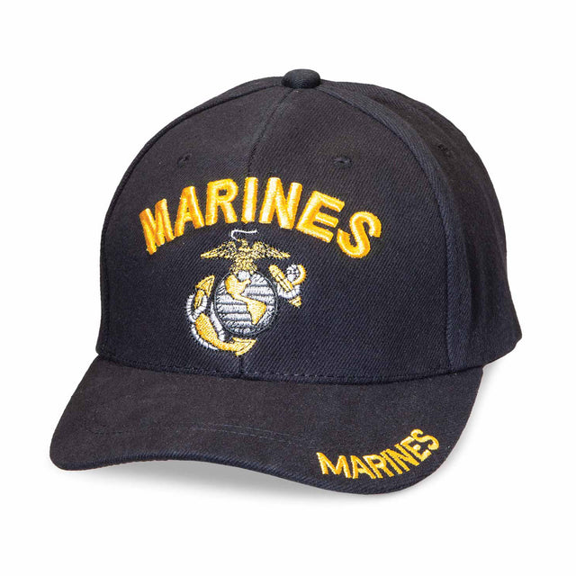 Marines Eagle, Globe, and Anchor Hat- Black - SGT GRIT