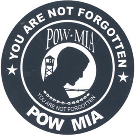 POW MIA 3" Round Decal - SGT GRIT