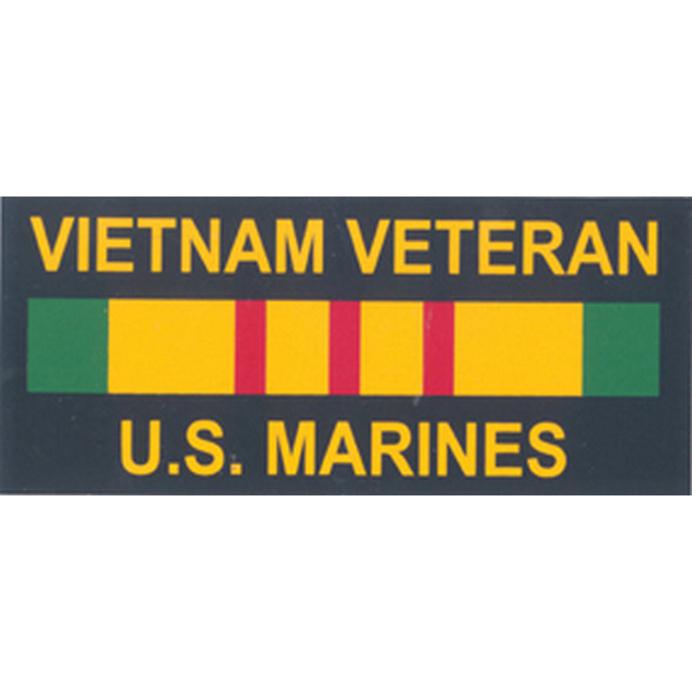 USMC Vietnam Veteran 4 x 1 3/4 Decal - SGT GRIT