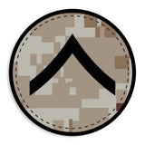 Choose Your Rank Decals in Desert or Woodland - SGT GRIT