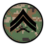 Choose Your Rank Decals in Desert or Woodland - SGT GRIT