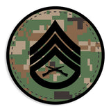 Choose Your Rank Decals in Desert or Woodland - SGT GRIT