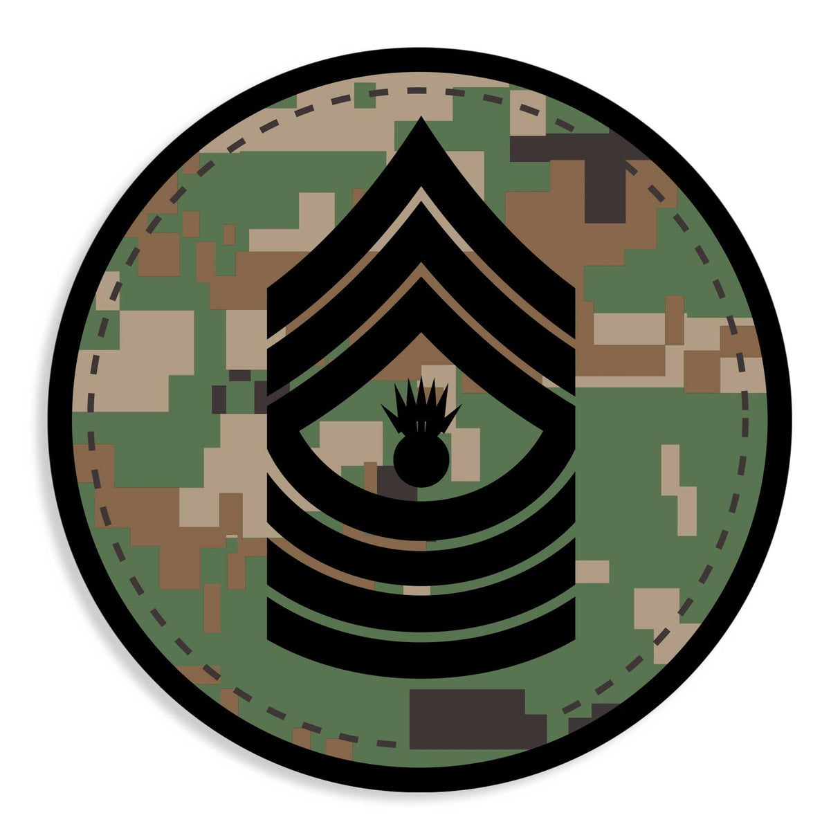 Choose Your Rank Decals in Desert or Woodland - SGT GRIT