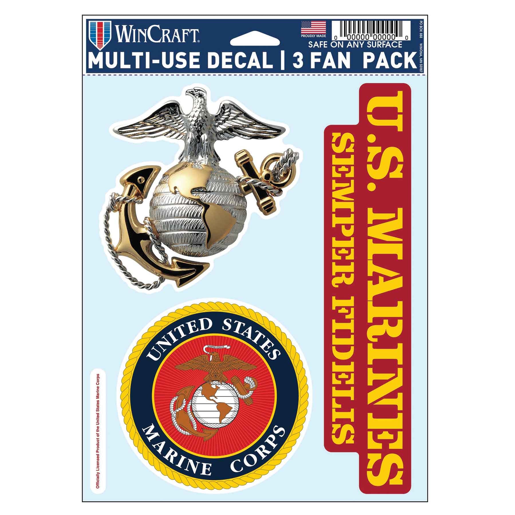 Marines Multi-use Decals 3-pack — Sgt Grit