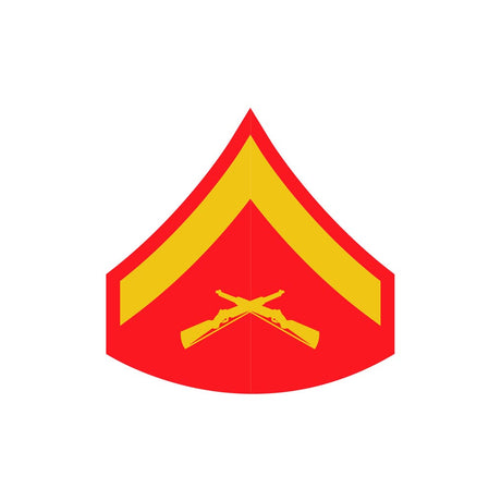 Lance Corporal Red and Gold Rank Insignia Decal - SGT GRIT