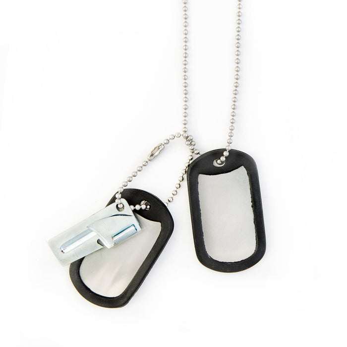 What is an acrylic or protectant I can dip an aluminum dog tag in to stop  it from making noise when it hits the metal leash clasp, and stop scratches  and abrasions? 