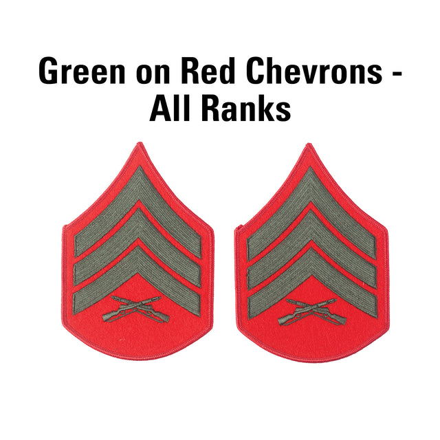 Green on Red Chevrons - SGT GRIT