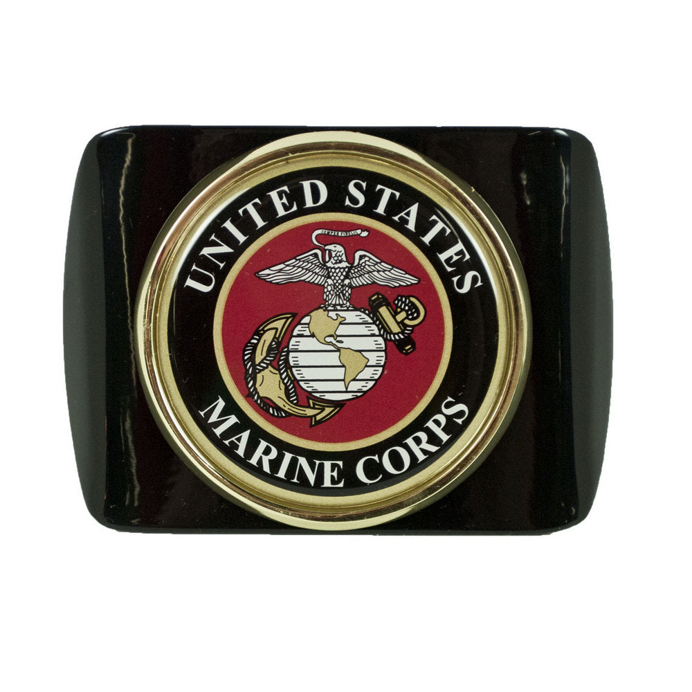 Marine Black Chrome Hitch Cover - SGT GRIT