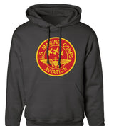 Red Marine Corps Aviation Hoodie - SGT GRIT