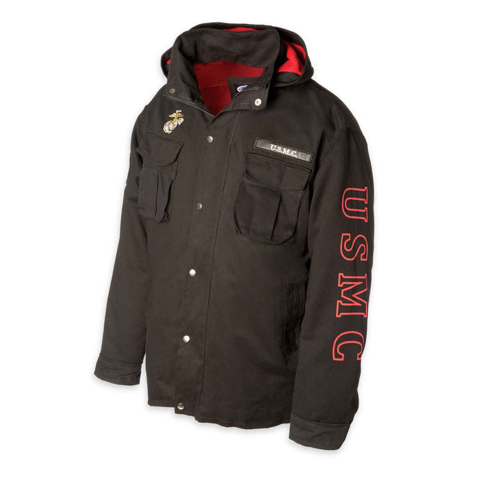 Marines Hooded Canvas Jacket — SGT GRIT