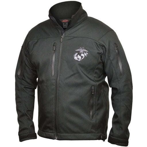 Sgt Grit Embossed Denim Leather Jacket