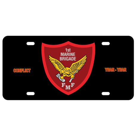 1st Marine Brigade License Plate - SGT GRIT