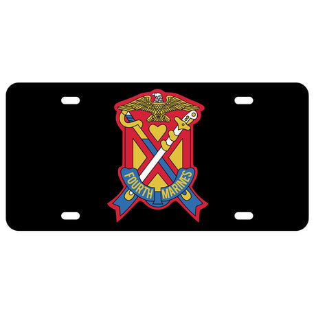 4th Marines Regimental License Plate - SGT GRIT