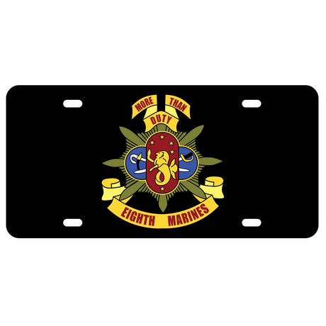 8th Marines Regimental License Plate - SGT GRIT