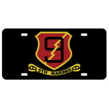 9th Marines Regimental License Plate - SGT GRIT