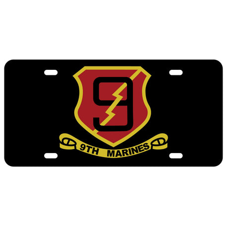 9th Marines Regimental License Plate - SGT GRIT