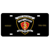 1st Battalion 3rd Marines License Plate - SGT GRIT