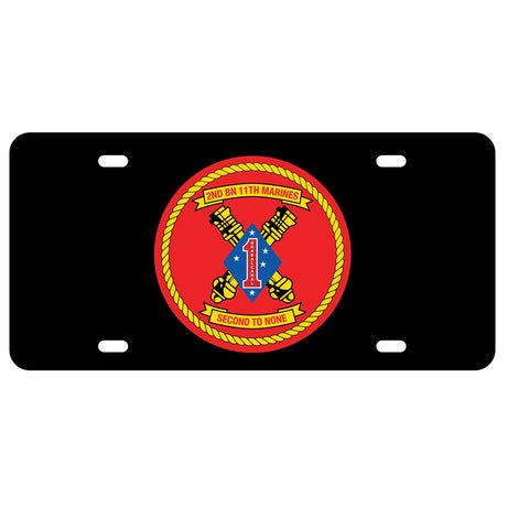 2nd Battalion 11th Marines License Plate - SGT GRIT