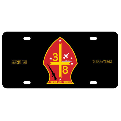 3rd Battalion 8th Marines License Plate - SGT GRIT