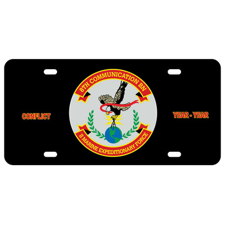 8th Communication Battalion License Plate - SGT GRIT