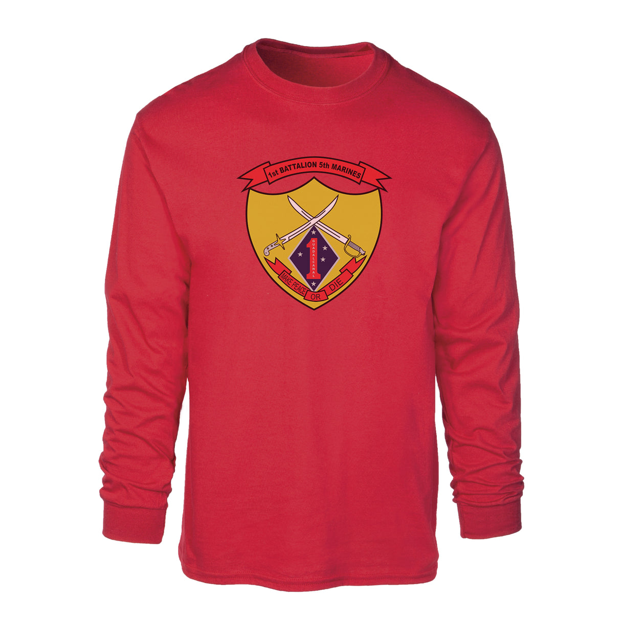 1st Battalion 5th Marines Long Sleeve Shirt - SGT GRIT